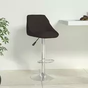 Vidaxl vidaXL Barski stol, črne barve, umetno usnje