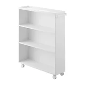 Bel kovinski regal na koleščkih 59x70x16 cm Tower – YAMAZAKI
