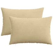 Vidaxl Prevleka za blazino 2 kos HEERLEN Siva zelena 50 x 80 cm