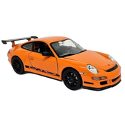 Metalni auto Welly - Porsche 911 GT3, 1:24, narančasti
