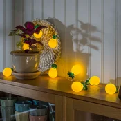 Konstsmide Season LED pravljične luči ananas, ki delujejo na baterije - rumena - Plastika