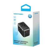 Vention 65W GaN potovalni polnilnik z 2x USB-A in 2x USB-C