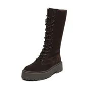 STEVE MADDEN Škornji z vezalkami Vroom čokolada