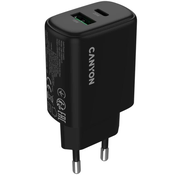 CANYON charger OnCharge 200 20W 1xPD 1xQC EU Black