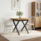 vidaXL Kvadratna jedilna miza 80 x 80 x 75 cm Masiven les akacije