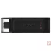 Kingston USB Type-C 3.2 (Gen1) Flash disk drive 64GB (DT70/64GB)