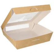 shumee Papirnata posoda z okencem PLA 1500ml 19 x 19 x 5 cm 25 kosov.