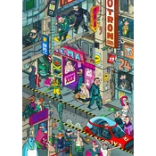 Grafika - Puzzle Cyberpunk - 500 kosov