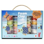 Kovček z modelirno maso Foam Clay/31-delni (komplet)