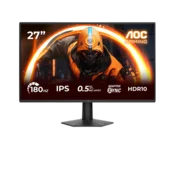 AOC Gaming 27G50F monitor - 68.6cm (27), FHD (1920 x 1080), IPS, 180Hz (OC), 4ms (GtG), Adaptive Sync, G-Sync kompetibilen, HDR10, 1x HDMI 2.0, 1x DP 1.4