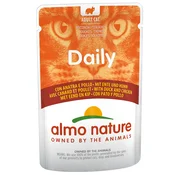 Varčno pakiranje Almo Nature Daily Menu vrečke 24 x 70 g - Raca & piščanec