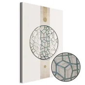Slika - Circle with Artistic Details (1-part) - Abstract Shape 40x60
