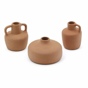 Narancaste vaze u setu 3 kom od terakote (visina 6 cm) Sofra – Kave Home