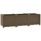 Vidaxl Dvignjena gredica 120x40x38 cm polipropilen