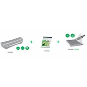 Plastifikator leitz a4 ilam home siv+ žepki+giljotina leitz a4 10-listna