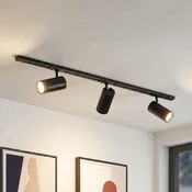 Lindby sistem tirnic Linaro O7 cm, 3-krilni, LED, črn, CCT - Študija/pisarna - Sodobni - Kovina