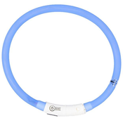 Duvo+ Ogrlica za pse, LED osvetljenje i USB punjenje, 45cm, Plava