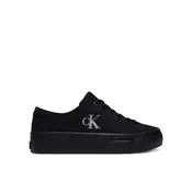 Superge Calvin Klein Vulc Flatform Low Canvas Mg YW0YW01763 Črna