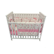 Posteljina roze slonici 004