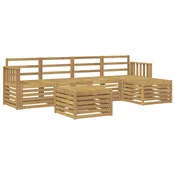 Set vanjskih sofa 6 pcs Bijela 59 x 59 x 37 cm
