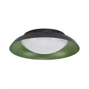Osram - LED stropna svetilka z zatemnjevanjem ORBIS PLATE LED/19W/230V, premer 31 cm, zelena/črna