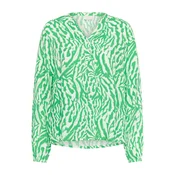 Kaffe Bluza Mathilde zelena/bela