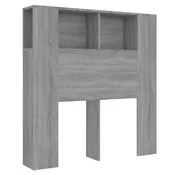 Vidaxl Vzglavna omarica siva sonoma 100x18,5x102,5 cm
