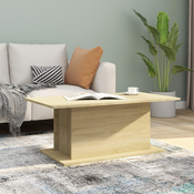 vidaXL Klubska mizica sonoma hrast 102x55,5x40 cm iverna plošča