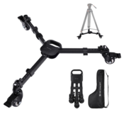 K&F Photography Tripod Dolly, Heavy Duty with 3 Rubber Wheels 44lbs Capacity Tripod Wheels.