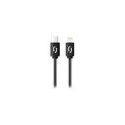 Aligator DATKP50 - USB kabl USB-C / Lightning 30W Power Delivery 1,5m crna
