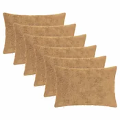 vidaXL Prevleka za blazino 6 kos HEERLEN Taupe 50 x 80 cm