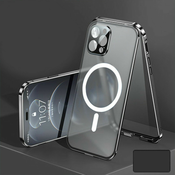 Magnetna Full-body maska Stronghold Mag za iPhone 12 Pro - srebrna