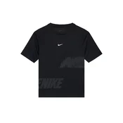 NIKE Funkcionalna majica temno siva/črna/bela