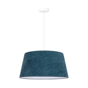 Duolla - Luster na sajli BOUCLE 1xE27/15W/230V, precnik 50 cm, tirkizna