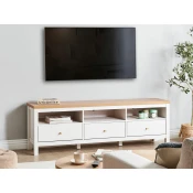 TV-omarica Berwyn 2557 Rjava, Bela, 180x58x39cm