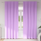 vidaXL Zavese z zavesami 2 pcs Vijolična 260 x 140 cm Poliester