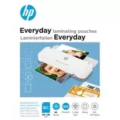 Topli laminacijski film, 80 mikrona, 60x95 mm, sjajan, 100 komada, HP Everyday 9157