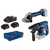 BOSCH Akumulatorski set alata GWS 180-LI + GBH 180-LI; 18V; 2x4,0 Ah u koferu (0615990N05)