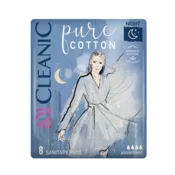shumee 036142 HH Cleanic Pure Cotton nočni higienski vložki 8 kosov (folija)
