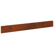 Vidaxl Robovi trave 50 szt. 100 x 12 cm Jeklo Rjav