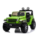 Otroški avto na akumulator Jeep Wrangler Rubicon Zelena 4x4 lea