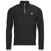 Hoodica FRED PERRY Half Zip Sweatshirt Black S