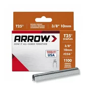 Arrow Arrow T25 12 mm (1000 kosov) – Zaobljene sponke za varno napeljevanje kablov