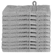 Vidaxl Gostinska brisača SOLUND 10 szt. Siva 15 x 21 cm 550 gsm