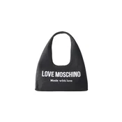 Love Moschino Torba za čez ramo črn denim / bela