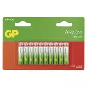 Baterija GP ALKALINE alkalna LR03 AAA 20 blister 20/1
