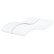 Vidaxl Vzmetnica iz pene bela 160x210 cm trdota H2 H3