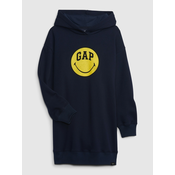 Gap Otroške mikinové Obleka & Smiley XS