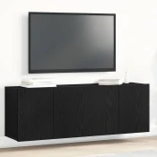 TV ormarici 2 kom. crni hrast 120x30x41 cm inženjerski drvo
