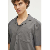 Košulja Hollister Co. za muškarce, boja: siva, regular, s klasičnim ovratnikom, KI325-4029